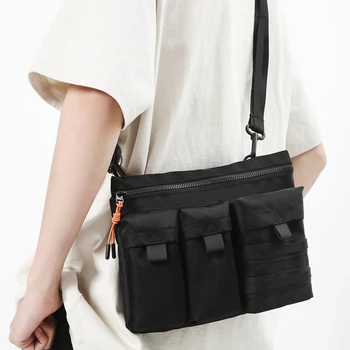 Новейшие нейлоновые сумки Messager для мужчин и женщин, сумки для студентов, деловые сумки для отдыха, Регулируемые плечевые ремни, многофункциональный большой карман