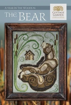 Медведь 28-34 Вышивка Крестиком Экологическими Хлопчатобумажными Нитками Украшение Дома Подвесная Картина