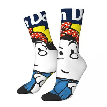 Забавный Сумасшедший Носок для Мужчин, Мы Можем Это Сделать, Винтажный Мультфильм Mafalda, Дышащий Носок С Принтом Экипажа, Новинка, Подарок
