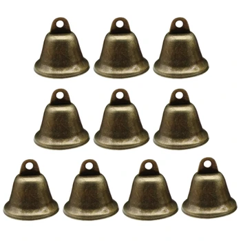 11UE 10x Ретро колокольчики Рождественский подвесной колокольчик в форме трубы-Jingle Bell DIY Camel-Декор