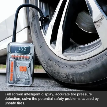 Беспроводной Электрический Насос USB Выходная Мощность Определение Давления В Шинах Умный Велосипедный Мотоциклетный Насос Аварийный Портативный Воздушный Компрессор
