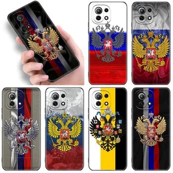 Россия Чехол С эмблемой Российских Флагов Для Xiaomi Mi 12 12X 11i 11T Pro POCO X3 NFC GT F3 M3 M4 10T Pro A3 11 Lite NE 5G Черный Чехол