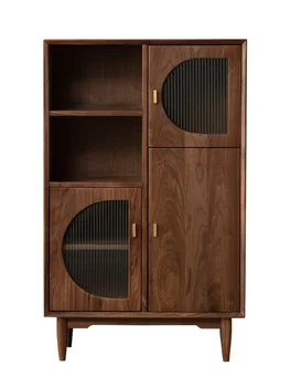 Приставной шкаф для телевизора в скандинавском стиле, шкаф для одежды в гостиной, Ретро-диван из массива дерева, Многофункциональный книжный шкаф для хранения вещей