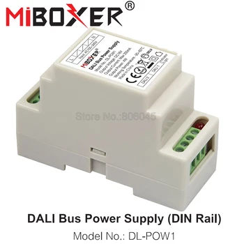 Miboxer DIN-рейка DALI Bus Источник Питания DL-POW1 DC16V 4W Max250mA AC 110V 220V DALI RGB CCT Светодиодная Лента Светильник Трансформатор