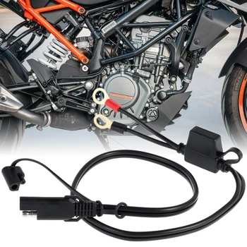 Шнур для зарядного устройства для мотоцикла на 12 В, удлинительный разъем SAE, кабель с кольцевой клеммой, быстрое отключение зарядного устройства для автомобилей
