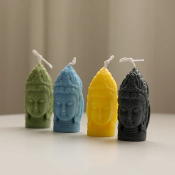 Дизайн силиконовой формы для свечей Buddha Blessing Силиконовые формы для изготовления свечных восковых изделий из смолы и гипса ручной работы