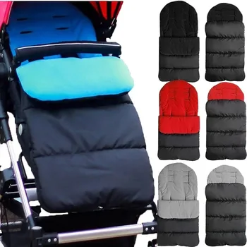 Универсальная коляска, удобные ножки, подушка для сидения, чехол для ног, одеяло для ребенка, Толстый мягкий теплый Ветрозащитный спальный мешок для новорожденных