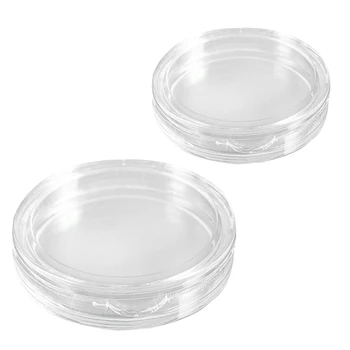 20 Шт Маленькие Круглые Прозрачные Пластиковые капсулы для монет в коробке 35 мм и 40 мм