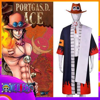 Аниме One Piece Fire Fist Portgas · D · Ace Косплей костюм Костюмы для взрослых Платье Хэллоуин Вечеринка Comic-Con Карнавальная одежда Наряд