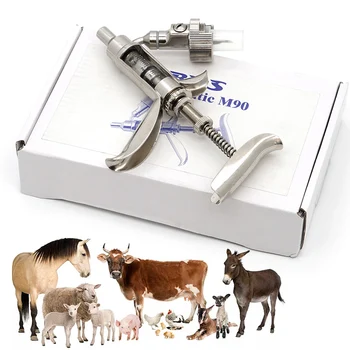3 мл Автоматический Шприц непрерывного действия для скота Ветеринарное Оборудование Автоматический Пистолет для вакцинации коров Свиней Овец из нержавеющей стали