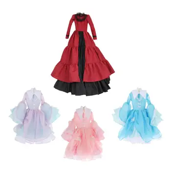 Платье для куклы 1/3 BJD в винтажном стиле, изысканные детали, кукольная одежда, вечернее платье, 24 дюйма, 60 см, кукольное платье для девочек, детская игрушка