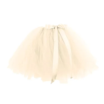 Женская юбка-пачка разных цветов, эластичная балетная танцевальная одежда, мини-юбка-пачка, сказочная желтая фатиновая юбка для карнавала для мамы и дочки