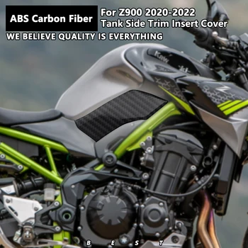 Подходит для Kawasaki Z900 2020-2022 Двигатель Из Углеродного Волокна Бензобак Боковая Отделка Вставка Крышка Панель Обтекатель Защита Капота Z900 Аксессуары