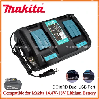 Двойной USB Порт зарядное устройство для Makita Зарядное Устройство 14,4 В 18 В BL1860 BL1415 BL1430 BL1830 BL1840 BL1850 BL1845