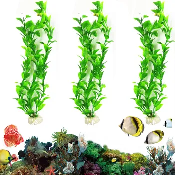 Подводное Искусственное растение, Имитирующее аквариум, Морские водоросли, Водная трава, Долговечные украшения для внутреннего ландшафта