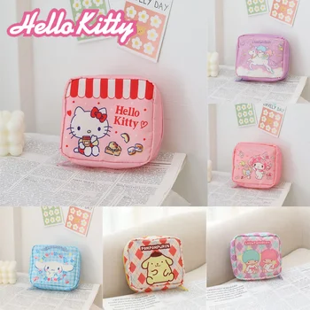 Sanrio Сумка Для Хранения Гигиенических Салфеток Hello Kitty My Melody Cinnamoroll Милая Женская Сумка-Органайзер Для Тампонов Большой Емкости, Мини-сумка