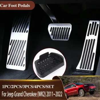 Автомобильные Ножные Педали Для Jeep Grand Cherokee WK2 2011 ~ 2022 Педаль Для Стайлинга Автомобилей Акселераторные Накладки Из Нержавеющей Стали Автомобильные Запчасти В Магазинах Аксессуаров