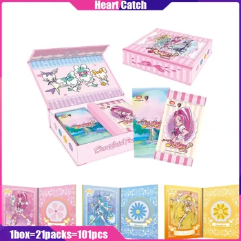 Heart Catch Cards KABAO 1st Pretty Cure Аниме Игральная Карта Booster Box Игрушка Mistery Box Настольная Игра Подарок на День Рождения для Мальчика и Девочки