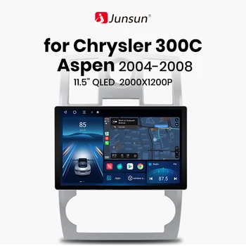 Junsun X7 PRO 11,5 “2K AI Voice Wireless CarPlay Android Auto Автомагнитола для Chrysler 300C Aspen 2004-2008 Мультимедийное радио