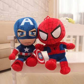 Плюшевые игрушки Человек-паук 27 см, куклы из фильмов 