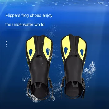 Короткие ласты для фристайла для взрослых и детей, нескользящие, веерообразные, силиконовые принадлежности для дайвинга, Новый подарок для подводного плавания брассом