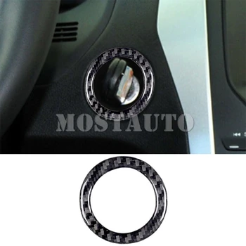 Для Ford Explorer Внутренняя отделка центральной консоли из мягкого углеродного волокна с замочным отверстием в раме 2011-2014 1шт (2 цвета)