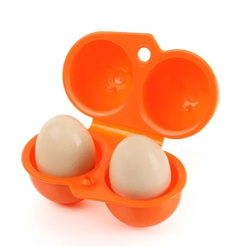 Практичный ящик для хранения яиц Подходит для 2 контейнеров для яиц, транспортного средства для отдыха на открытом воздухе, ящика для хранения яиц для барбекю на открытом воздухе