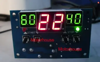 DC12V 24V Цифровой интеллектуальный светодиодный термостат Регулятор температуры Переключатель автоматического нагрева или охлаждения