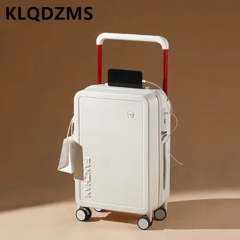 KLQDZMS USB Зарядный Чемодан ABS + PC Мужская Посадочная коробка Женская 20 