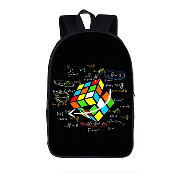 Рюкзак с принтом математической геометрии / магического квадрата, детские школьные сумки для подростков, рюкзаки для ноутбуков, сумки для студенческих книг, 16 дюймов
