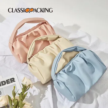 Японская простая нишевая облачная сумка ins trend высококачественная однотонная сумка модная универсальная сумка для рук легкая маленькая сумка