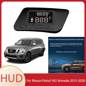 Автомобильные аксессуары, головной дисплей, HUD, Автоматический электронный проектор экрана безопасного вождения для Nissan Patrol Y62 Armada 2015-2020