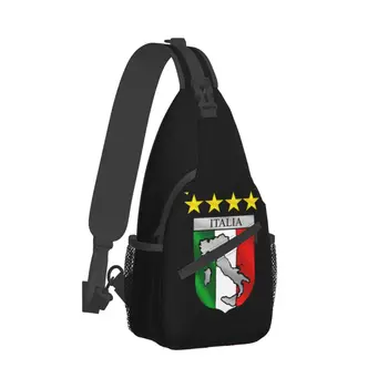 Италия, Италия, сумки-слинги через плечо, нагрудная сумка, Итальянский флаг, эмблема, значок, рюкзак на плечо, рюкзак для пеших прогулок, спортивная сумка на открытом воздухе
