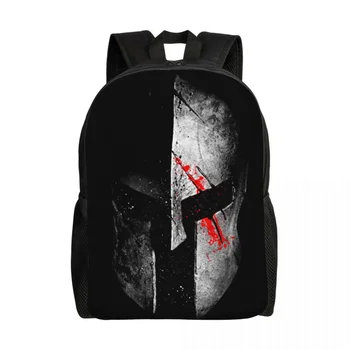 Рюкзак Sparta Skull Spartan Helmet для женщин и мужчин, водонепроницаемая школьная сумка для колледжа, сумка для книг с принтом