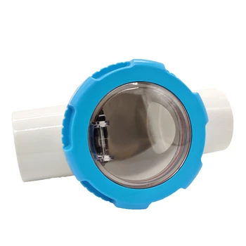 Обратный клапан для бассейна Коррозионностойкий обратный клапан с прозрачной камерой Комплект клапанов 2 дюйма для плавательных бассейнов