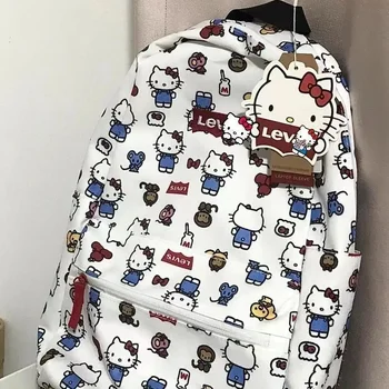 hellokitty школьная сумка рюкзак женский новый совместный нишевый милый рюкзак для младших школьников и старшеклассниц кампусная сумка