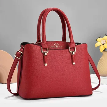 2023 Новый узор Личи Роскошная текстурированная сумка через плечо большой емкости Модная высококачественная женская большая сумка