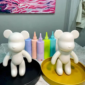 Виниловая модель Медведя ручной работы, куклы для рисования своими руками, Детские фигурки Медведей, Подарки детям На День рождения Без инструментов для рисования