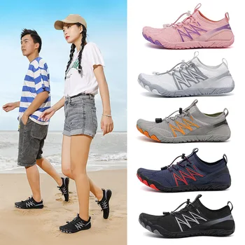 Новая Водная Обувь для Женщин и Мужчин, Летняя Обувь для Босоножек, Быстросохнущие Водные Носки для Пляжного Плавания, Занятий Йогой, Водная Обувь