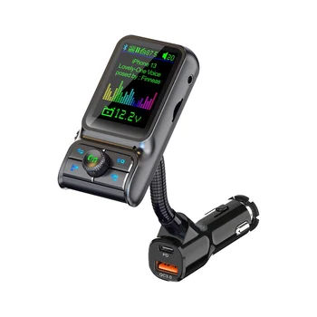 QC3.0 Быстрая зарядка автомобильного Bluetooth MP3-плеера FM-передатчика HD Красочный Экранный дисплей Автомобильные принадлежности