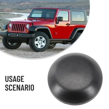 Для Jeep Wrangler 2018, 1 шт., ABS, черная крышка гайки стеклоочистителя 55155765AA, Аксессуары для транспортных средств