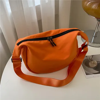 Женская сумка 2021 новая осенне-зимняя мода Корейский стиль большая вместительная сумка-мессенджер повседневная легкая ткань Оксфорд простая