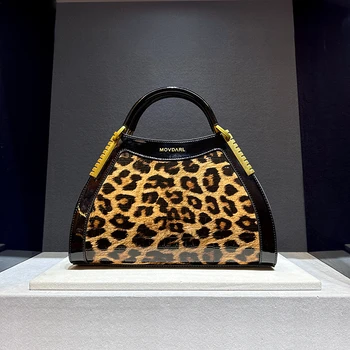 Роскошный Дизайнерский бренд Сумка Новая Кожаная Высококачественная Модная женская сумка через плечо с леопардовым принтом и змеиным принтом, горячая распродажа