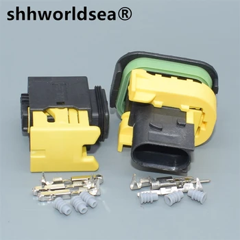 shhworldsea 3-контактный женский или мужской водонепроницаемый разъем инжектора автомобильный электрический разъем ECU автомобиля 1-1418448-1 1-1703843-1
