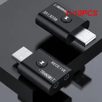 1-10 шт. Bluetooth 5,0 Приемник Передатчик 2 В 1 Беспроводной Аудио 3,5 мм USB Aux Музыкальный Адаптер Для Автомобильного Динамика ПК ТВ