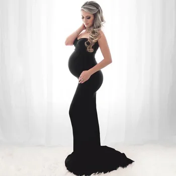 Летние элегантные платья для беременных для фотосессии, одежда для беременных, наряд для фотосъемки, платье для душа без плеч