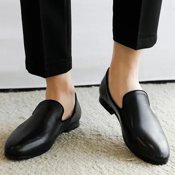 Летние Черные Повседневные Лоферы Мужские С Острым Носком И Мелким Носком Дышащие Простые Мокасины Классические Модельные Туфли Chaussures Hommes