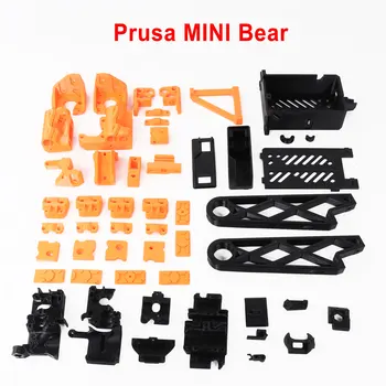Детали для обновления Blurolls Prusa Mini Bear с 3D-печатью, полный комплект нити ESUN PETG, Оранжевый, черный
