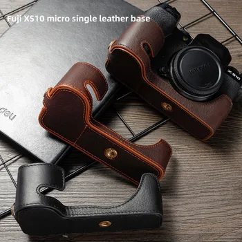 Кожаное основание камеры защитный чехол для Fujifilm XS10 retro digital micro camera bag из воловьей кожи сверхлегкий износостойкий сейсмический