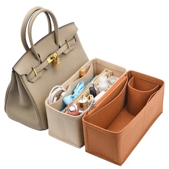 Женская сумка-органайзер для Birkin 25 30 35, органайзер для косметички, женская внутренняя сумочка, Портативные косметические внутренние сумки, 3 цвета